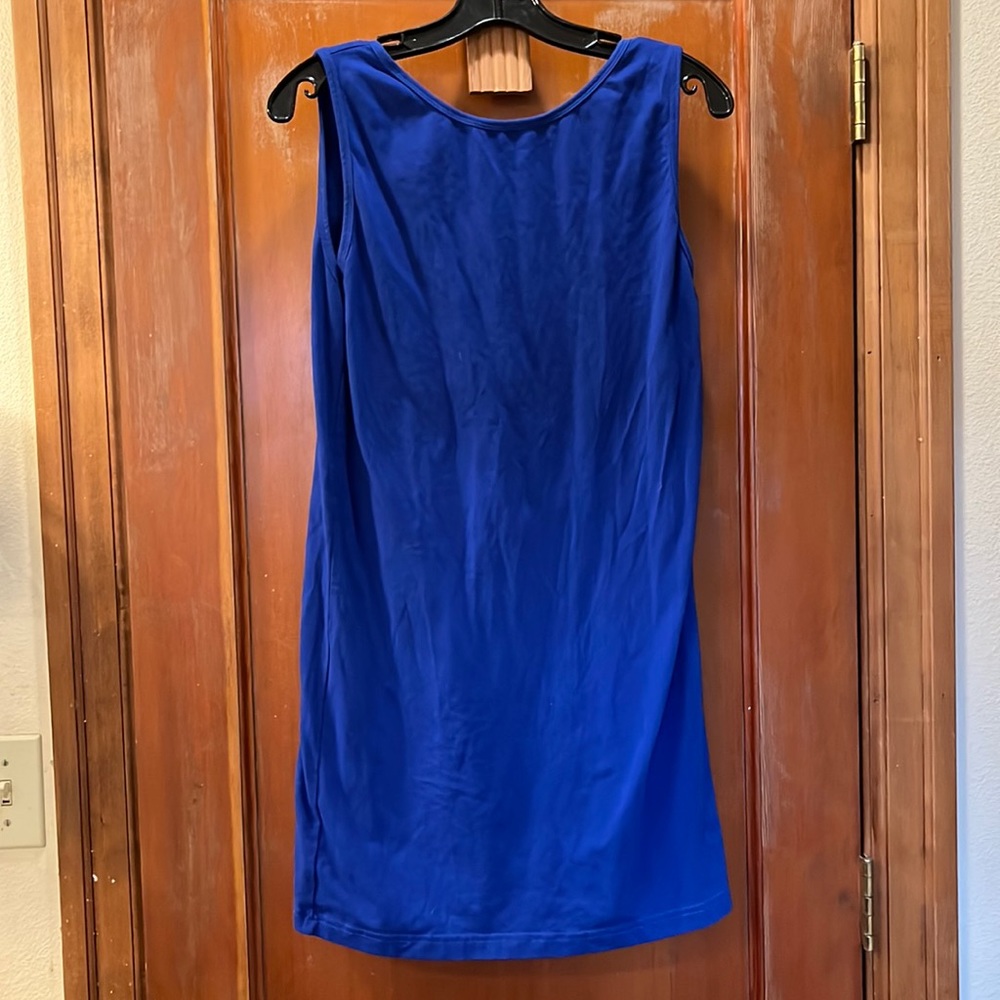Royal blue backless sexy American Apparel sleeveless mini dress. Size medium